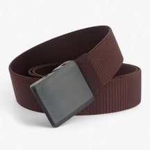 Belt : Elastische Riem voor Actieve Levensstijl - Marineblauw in Bruin van Pantino