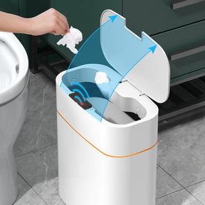 home & garden : Smart Prullenbak 13 L - Met Infrarood Sensor - Wit in van Pantino