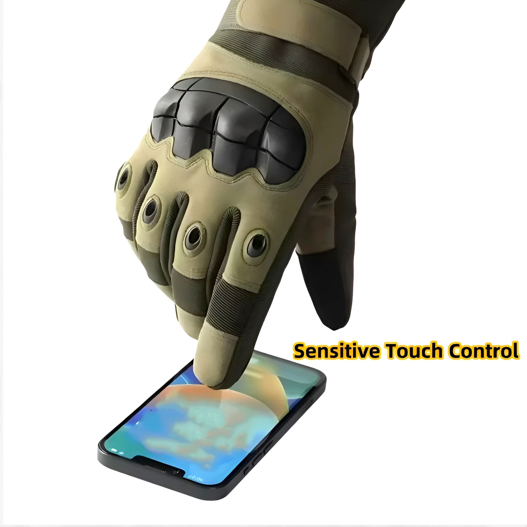 outdoor equipment : Winterproof Touchscreen Gloves Heren - Groen in van Pantino