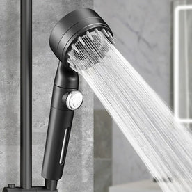 bathroom accessory : Regendouchekop Zwart - Nieuwe Dimensie Douchecomfort - ABS Kunststof in van Pantinoshop
