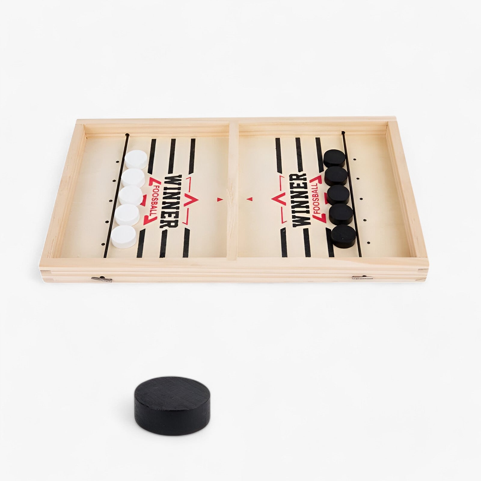 other : Snel Plezier - Interactief Tafelhockey & Sling Puck Bordspel - Beige in van Pantino