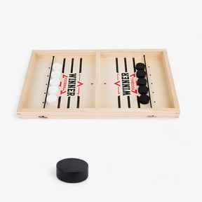other : Snel Plezier - Interactief Tafelhockey & Sling Puck Bordspel - Beige in van Pantino