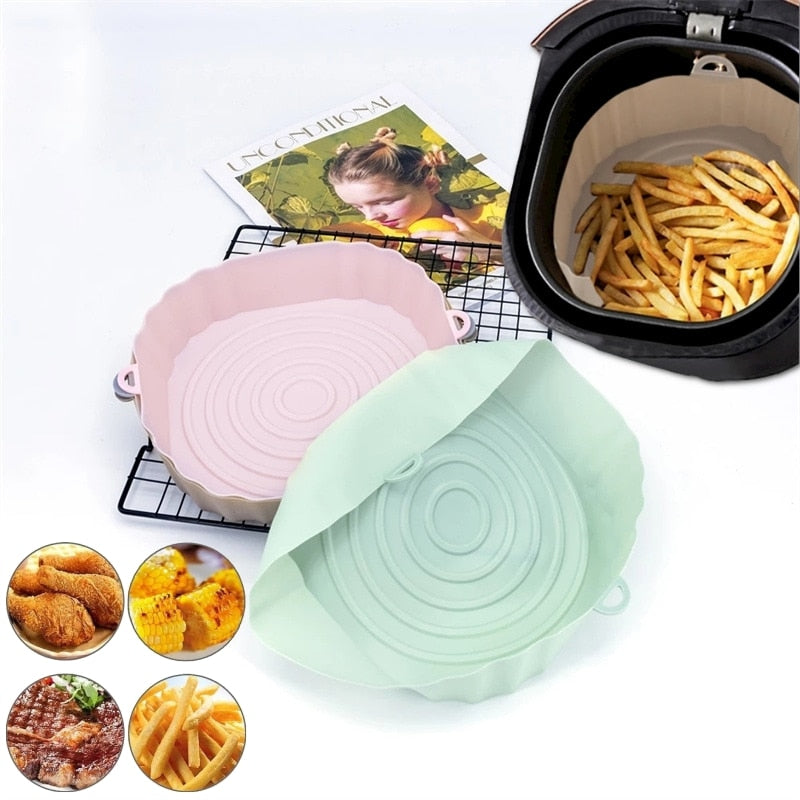 home & garden : Siliconen Airfryer Vorm Bruin - Herbruikbaar Vaatwasser Veilig - Siliconen in van Pantino