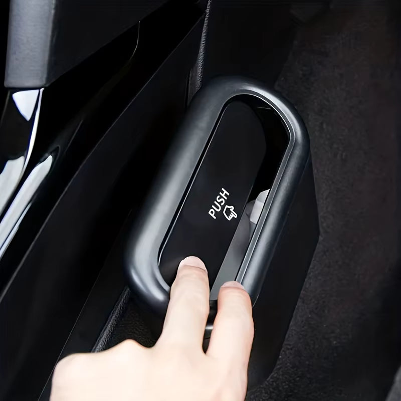 home & garden : Compacte Auto Afvalbak met Drukdeksel – Kleine Afvalbak voor de Auto in van Pantinoshop