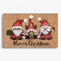 home & garden : Kerstgnomen en Eland - Deurmat - Feestelijke Binnen-/Buitendecoratie in 1 40X60CM-gepersonaliseerd van Pantino