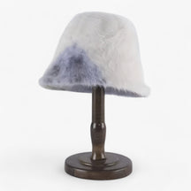 Fisherman Hat : Hoed Blauw - Warme Konijnenbont Vissershoed - Elegante Stijl en Comfort in D 56-58CM van Pantino