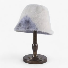 Fisherman Hat : Hoed Blauw - Warme Konijnenbont Vissershoed - Elegante Stijl en Comfort in D 56-58CM van Pantino