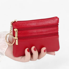 bags : Schoudertas voor Vrouwen Dames - Compakt en Elegant met Drie Ritsen - Rood in van Pantino