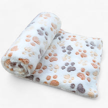 pets : CozyPaw - Warme Fleecedeken voor Huisdieren - Wit in Wit 60X40 cm van Pantino