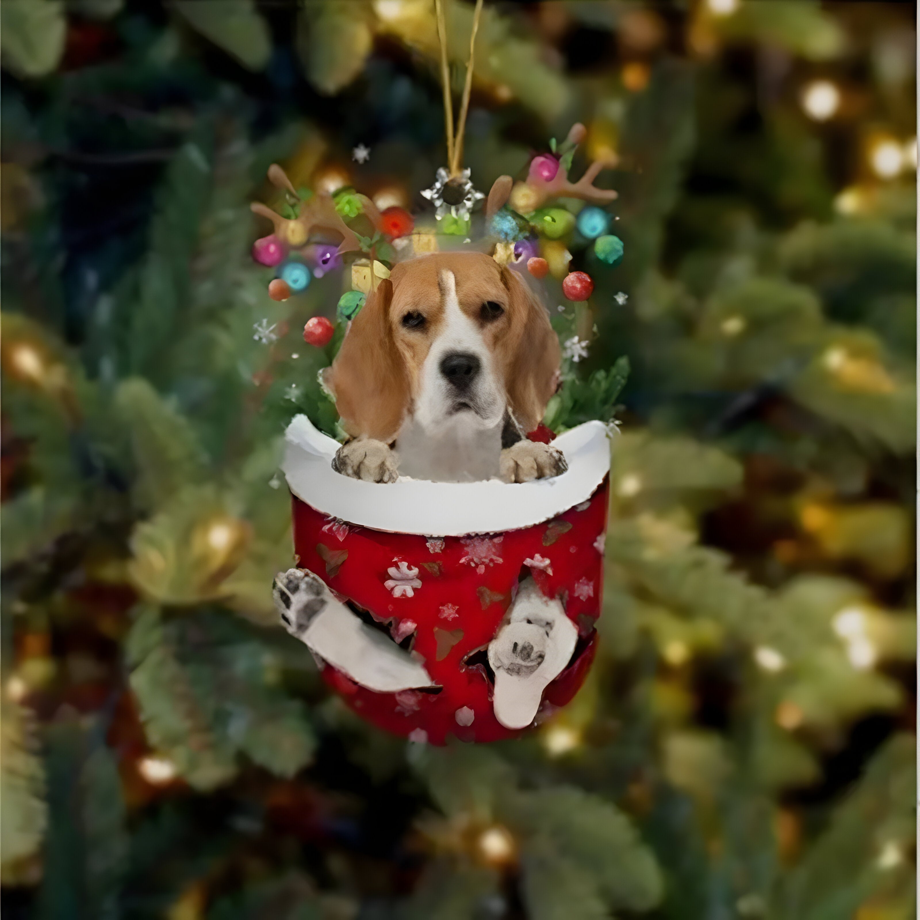 pets : Schattige Pupp Decoratie - Kerstboom Hangertje Hond - Feestelijke Charme en Cadeau voor Hondenliefhebbers in Stijl L van Pantino