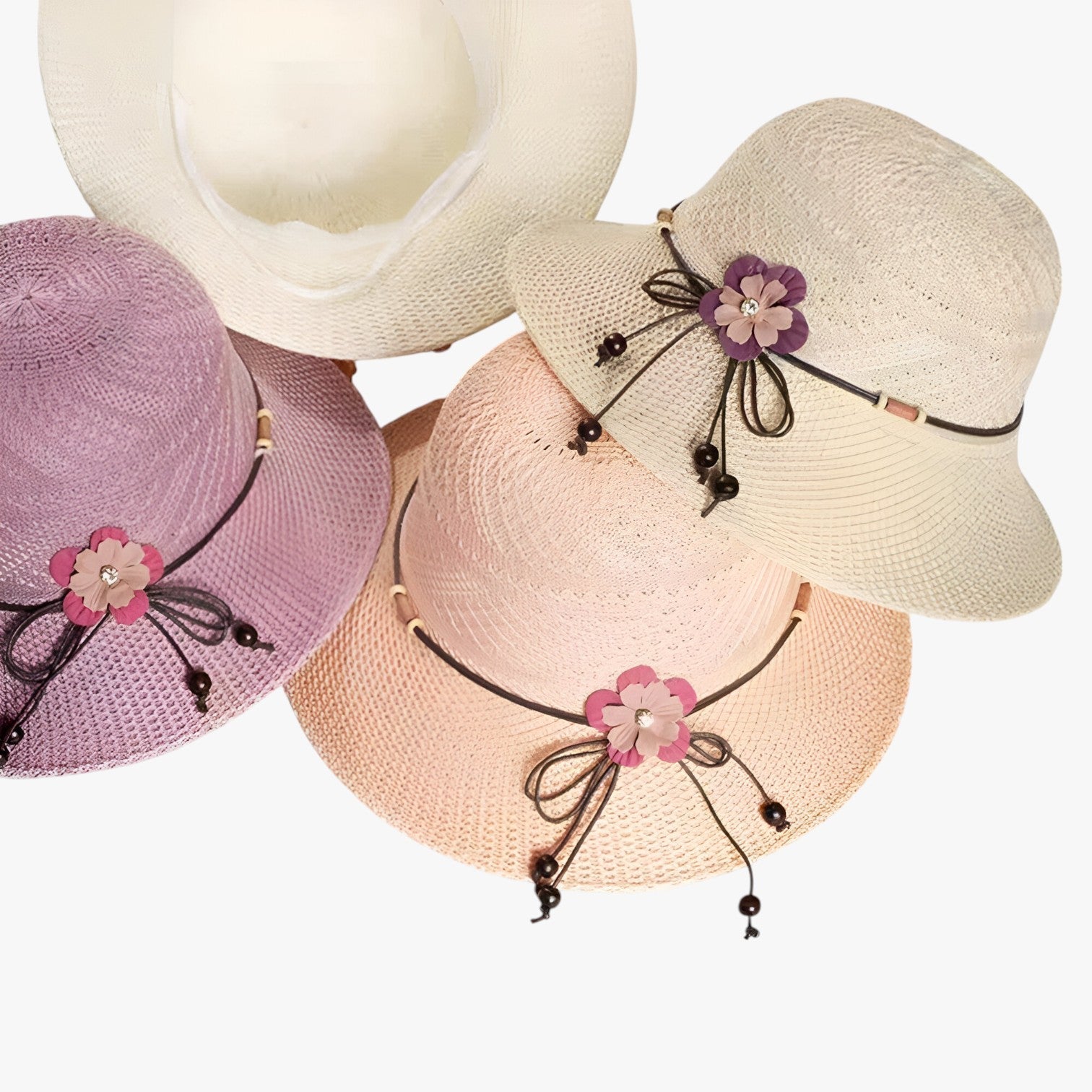 Sun Hat : Muts Dames Roze - Zomermuts voor - Stijlvolle Bescherming Tegen de Zon in van Pantino