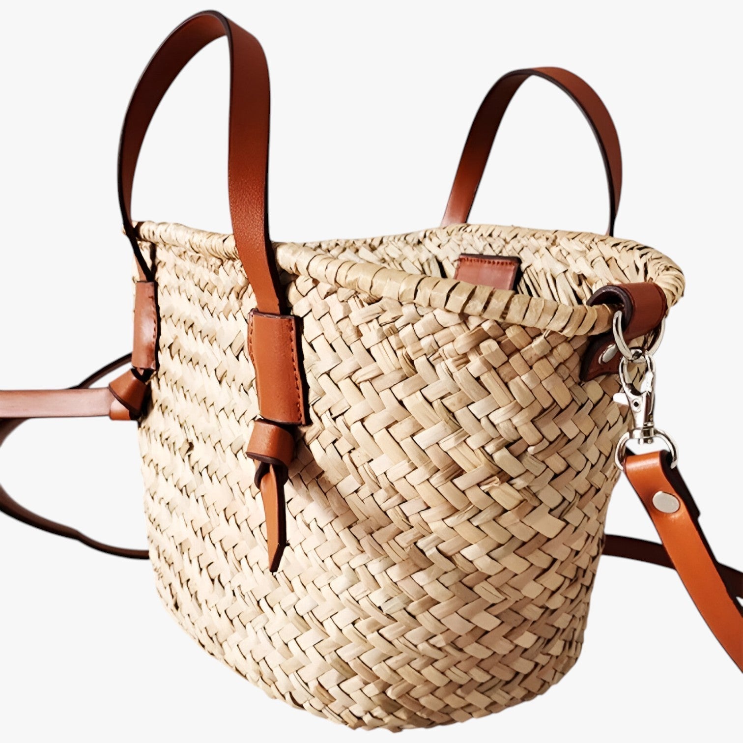 Tote Bag : Strandtas in Net voor Dames - Grote Capaciteit en Zomers Uiterlijk - Bruin in van Pantino