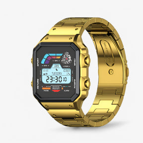 watches : Hoogwaardig Smartwatch Heren - Aw38 Gouden Roos in AW38 Gouden van Pantino