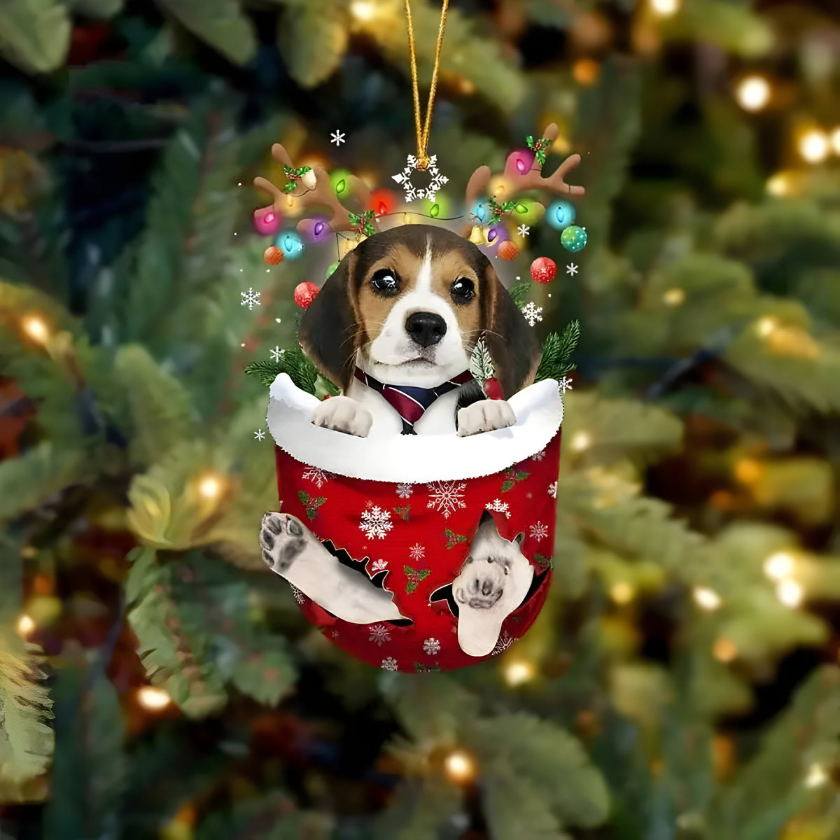 pets : Schattige Pupp Decoratie - Kerstboom Hangertje Hond - Feestelijke Charme en Cadeau voor Hondenliefhebbers in Stijl A van Pantino