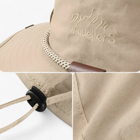 outdoor equipment : Waterdichte Bucket Hat Heren - UV-bescherming, Opvouwbaar - Koffie & Grijs in van Pantino