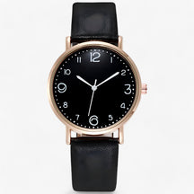 watches : Elegante Kwarts voor Dagelijks Gebruik - Bruin in Zwart van Pantino