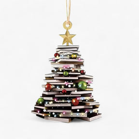 home & garden : Pendentief Boeken in Plat 2D Acryl - Creatieve Kerstdecoratie voor Huis en Raam in Stijl 8 van Pantino
