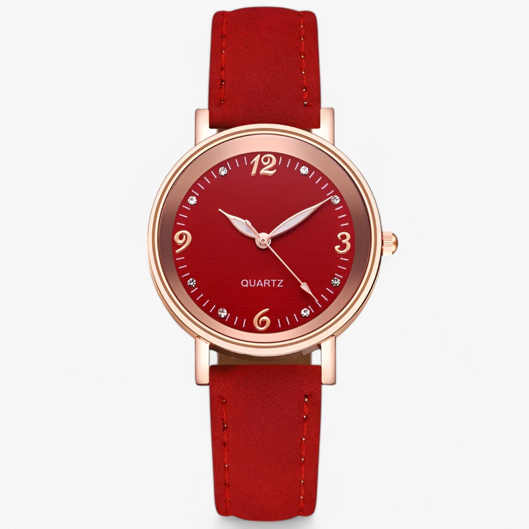 watches : Roestvrij Staal Kwarts Horloge - Paars in Rood van Pantino