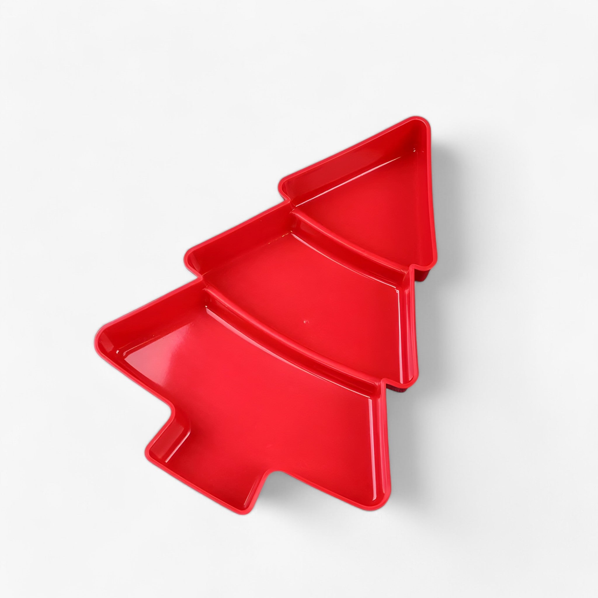 home & garden : Kerstboomvormige Fruitschaal - Perfecte Decoratie voor de Feesttafel in Rood (4 stuks) van Pantino