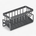 CleanFlow - RVS Organizer voor Spons & Handdoek - Zwart