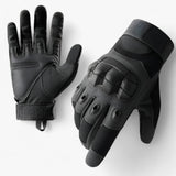 Tactical Gloves with Flexible Grip - Black
