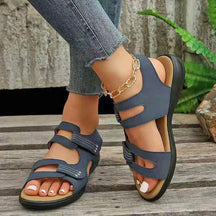 Sandals : Orthopedische Sandalen Dames Wit - Comfortabele Ergonomische Zomer Sandalen in Blauw van Pantino