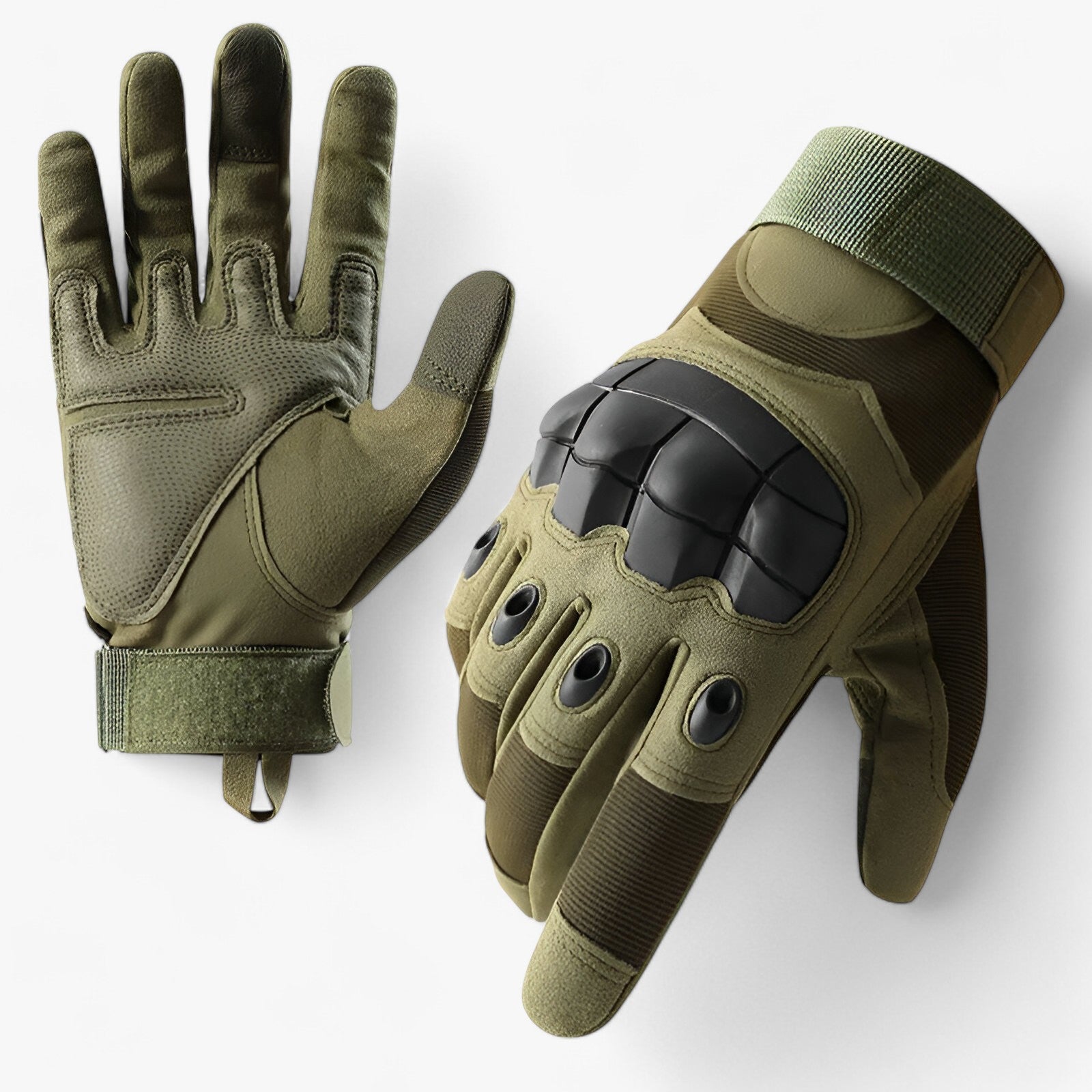 Tactical Gloves : Tactische Handschoenen met Flexibele Grip - Zwart in Groen van Pantino