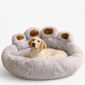 pets : Fido Fluff - Pluizig en Comfortabel Hondenbed in Lichtgrijs van Pantino