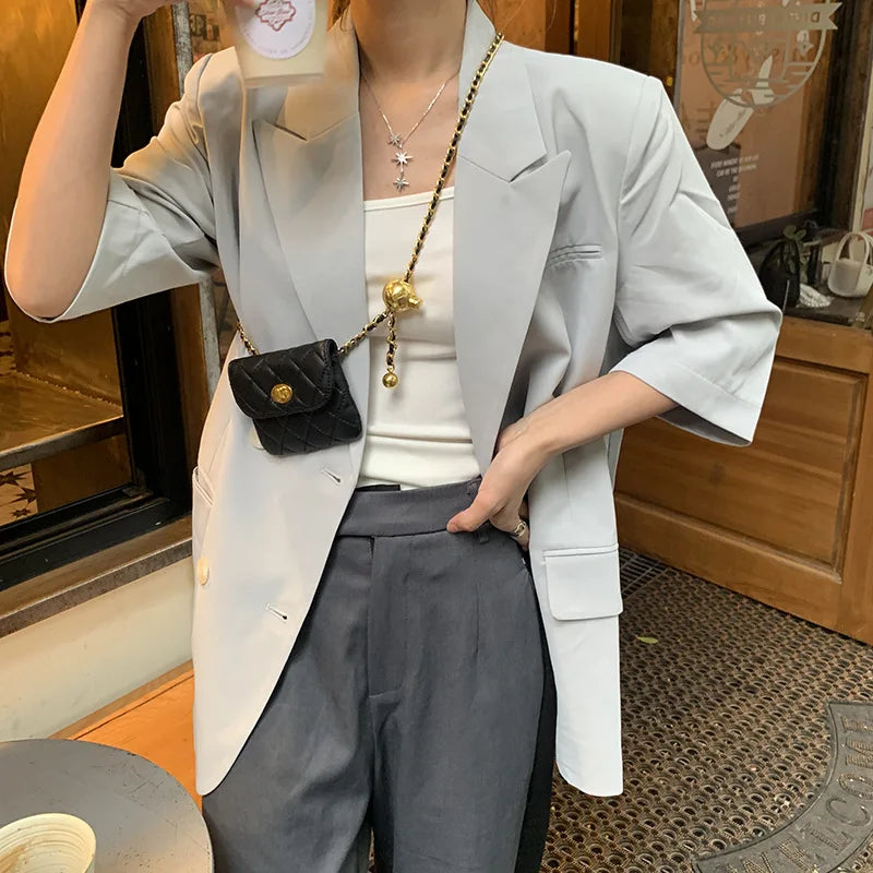 bags : Crossbody Tas Dames Zwart - Clea Gewatteerde Mini- met Kettingriem in van Pantino