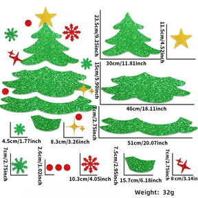 home & garden : Kerstviltstickers voor Deuren en Ramen - Feestelijke Decoratie voor Thuis in kerstboom van Pantino