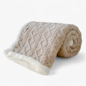 home & garden : Dubbel Dikke Winterdeken - Super Zacht en Warm - Cameo Roze in Beige Bruin van Pantino