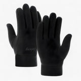 Gants thermiques unisexes - Chaleur et confort en extérieur - Noir