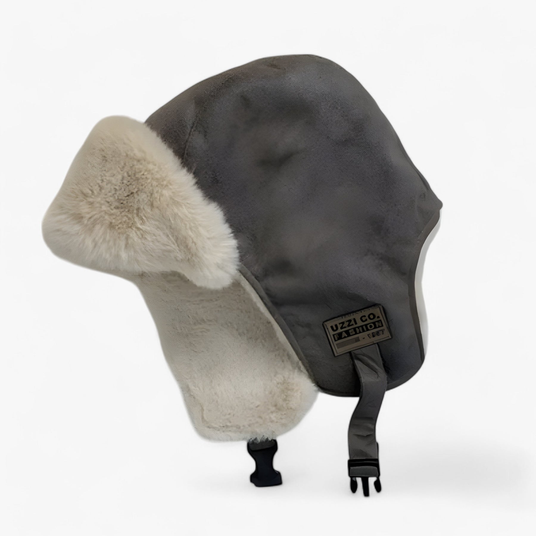 Hat : Hoed Zwart - Lei Feng - Extra Warmte & Oorbescherming in Grijs Één maat van Pantino