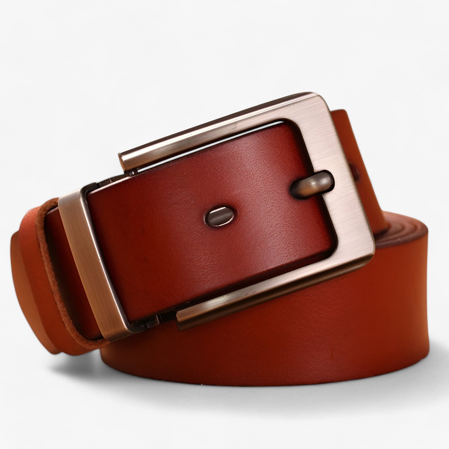 Men's Belt : Riem Heren Zwart - Stijlvolle Leren Forenzenriem Leer in bruin van Pantino