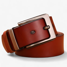 Men's Belt : Riem Heren Zwart - Stijlvolle Leren Forenzenriem Leer in bruin van Pantino