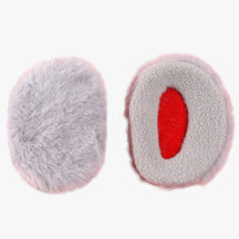 Ear Muffs : Fleece Oorbeschermers Zonder Band - Ultieme Winterwarmte - Zwart-Klein in Grijs-Groot van Pantino
