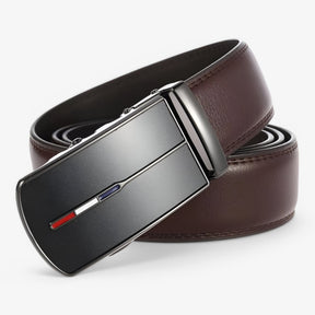 Belt : Riem Heren Zwart - Duurzame Leren Herenriem met Roestvrije Gespen in van Pantino