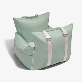 pets : Honden Autostoel Reistas Luxe - Veiligheid en Comfort Autorit - Oxford in Mintgroen 55cm X 55cm X 30cm van Pantino