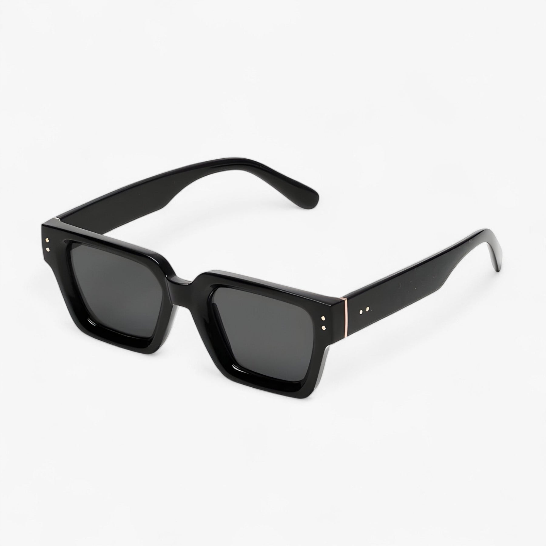 Sunglasses : Zonnebril unisex geel vierkant - Trendy UV400 bescherming voor dames en heren in 1-sort marble van Pantino