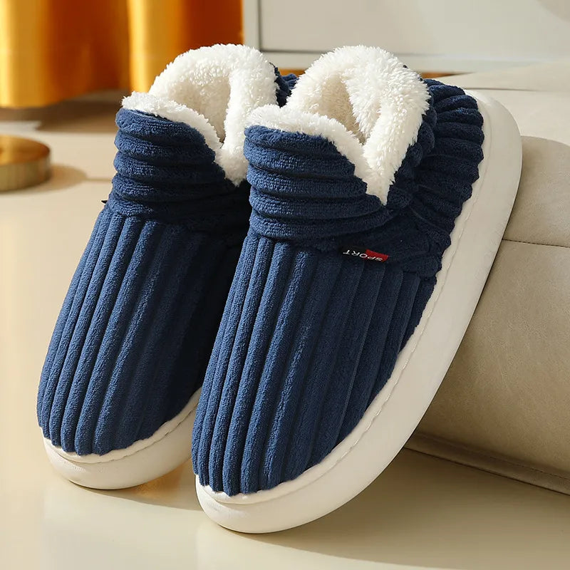 other : HappySlides - Warme en Comfortabele Sloffen - Grijs in Blauw van Pantino