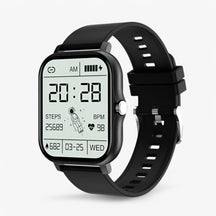 watches : Smartwatch Heren Goud - Slanke en Stijlvolle in Zwart van Pantino