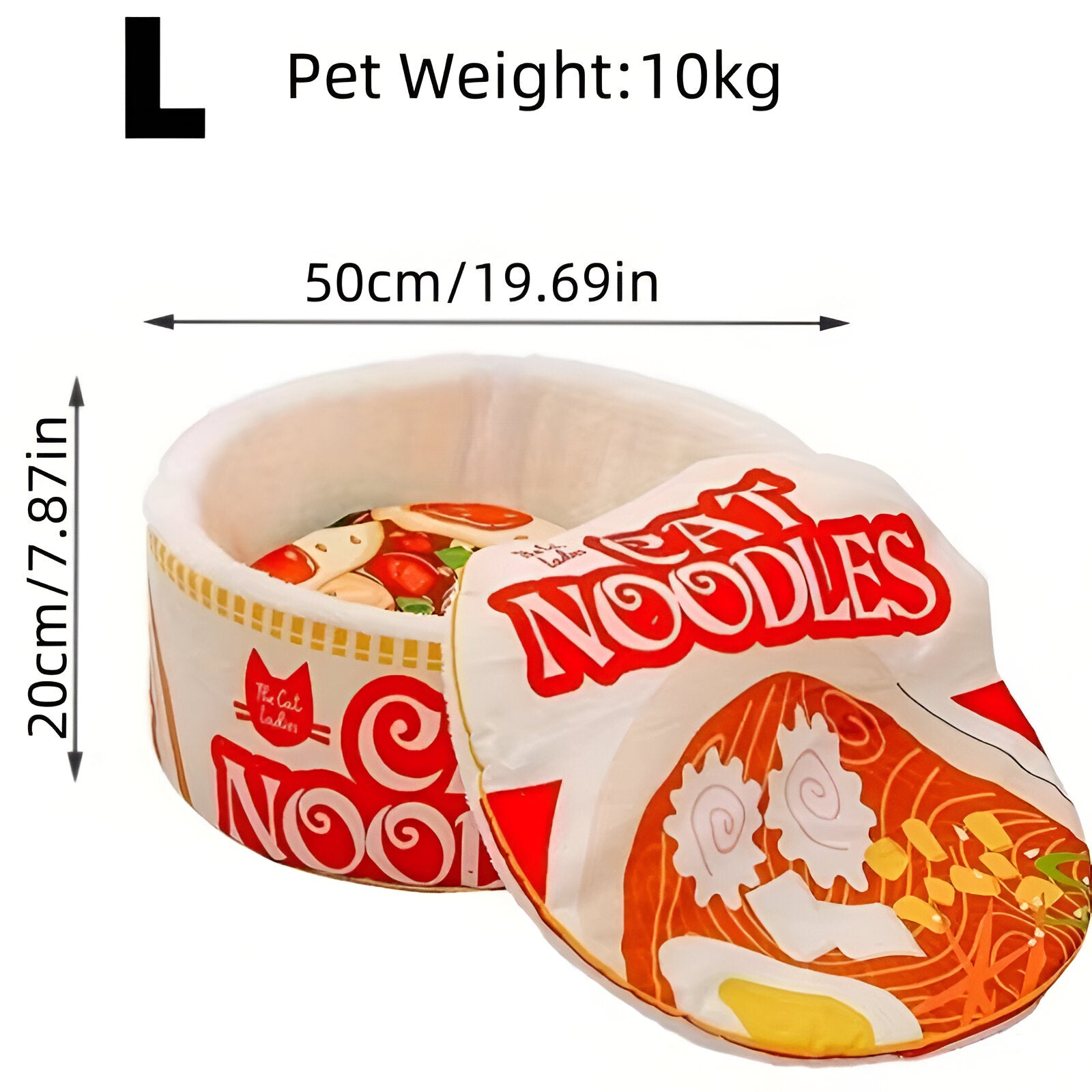 pets : Warm & Schattig Kattenbed - Semi-Gesloten en Wasbaar in 60cm van Pantino