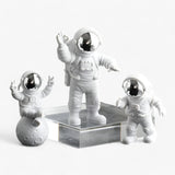 Ornement astronaute - Aventure spatiale pour votre maison - Lot de 3 dorés