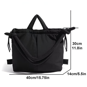 bags : Handtas Roze Puffer - Trendy Dames Schoudertas van Nylon in van Pantino
