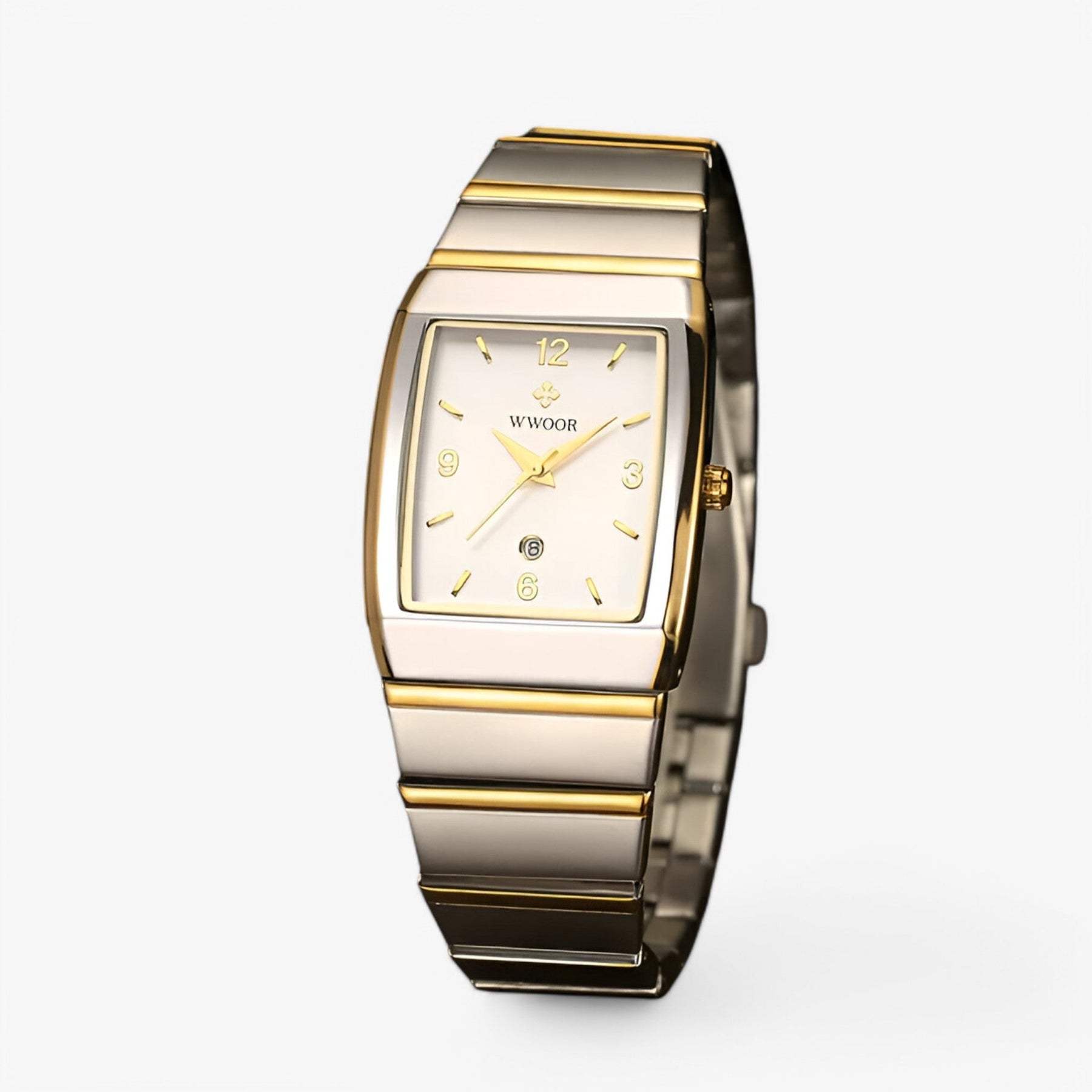 watches : Horloge Heren Goud Zilver - Casual Luxe Herenhorloge in van Pantino