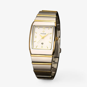 watches : Horloge Heren Goud Zilver - Casual Luxe Herenhorloge in van Pantino