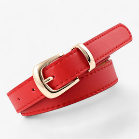 Belt : Riem Roze Haakjes - Elegant PU Leren van 2,4 Cm - Perfect voor Elke Outfit in rode haakjes pu 2.4X105cm van Pantino