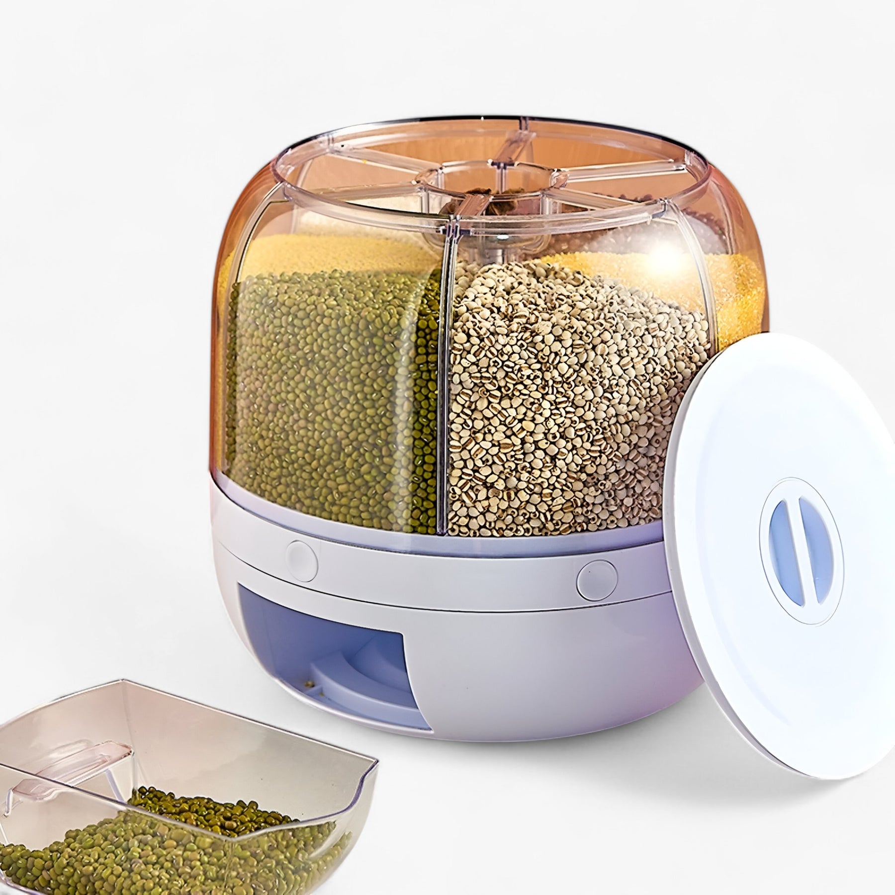 home & garden : Slimme Graandispenser met Insectbescherming - Licht Grijs in van Pantino