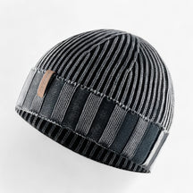 Beanie : Beanie Khaki - Katoenen Vintage Gewassen Gebreide - Perfect voor Winter in Donkergrijs CHINA van Pantino