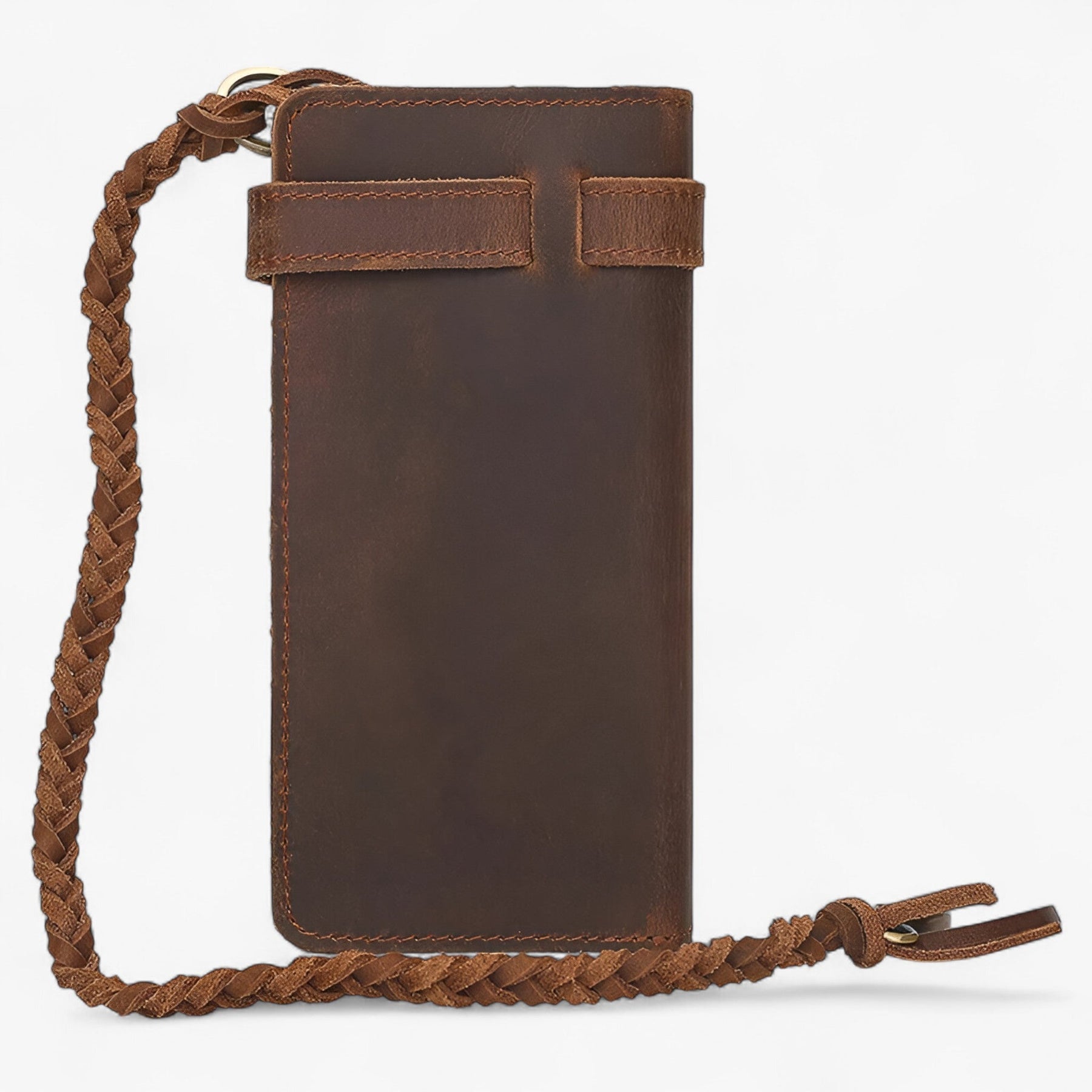 bags : Portemonnee Heren Bruine Draak - Vintage Leren in van Pantino